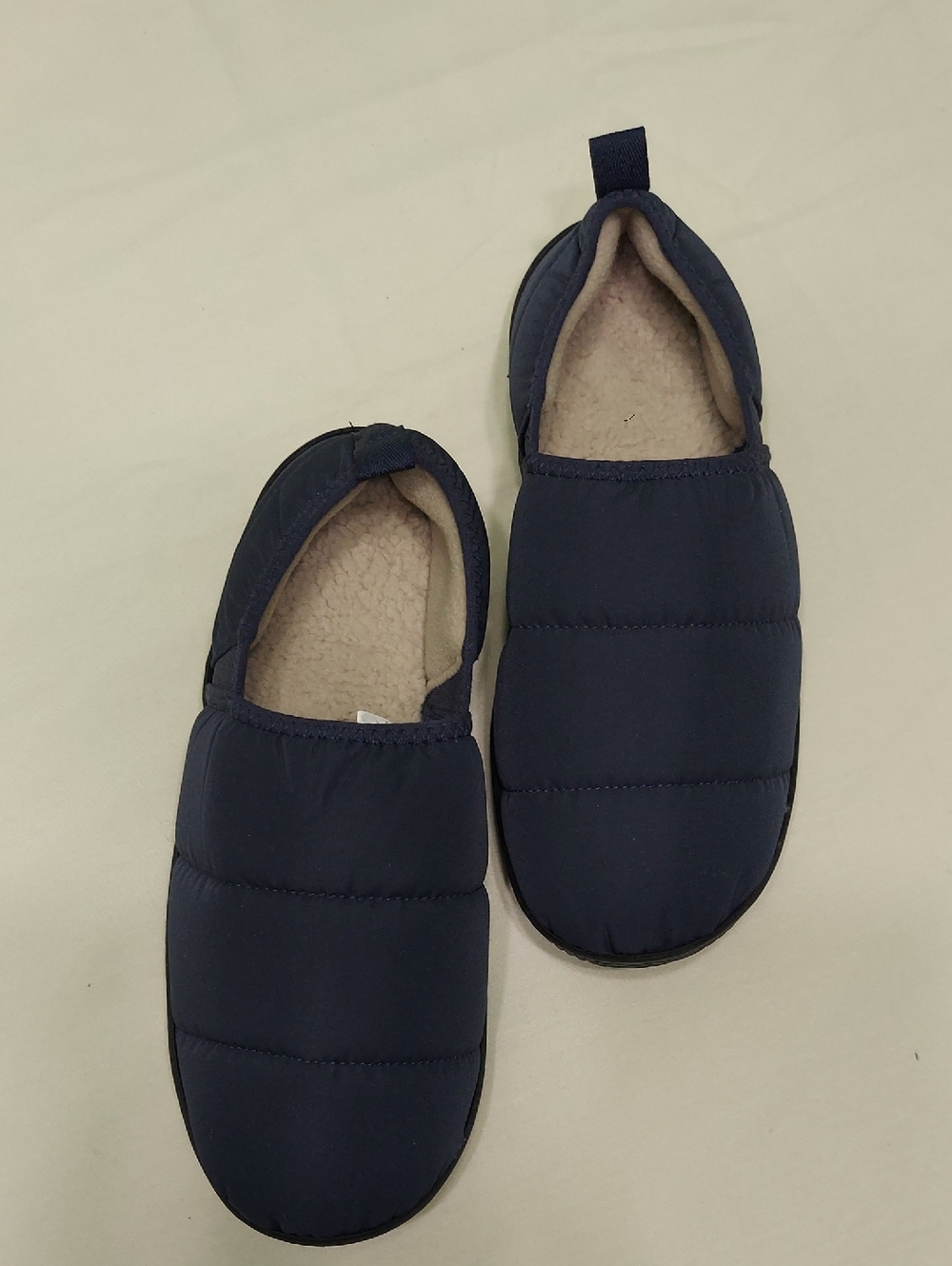 Men's Navy Quilted Loafer Slipper